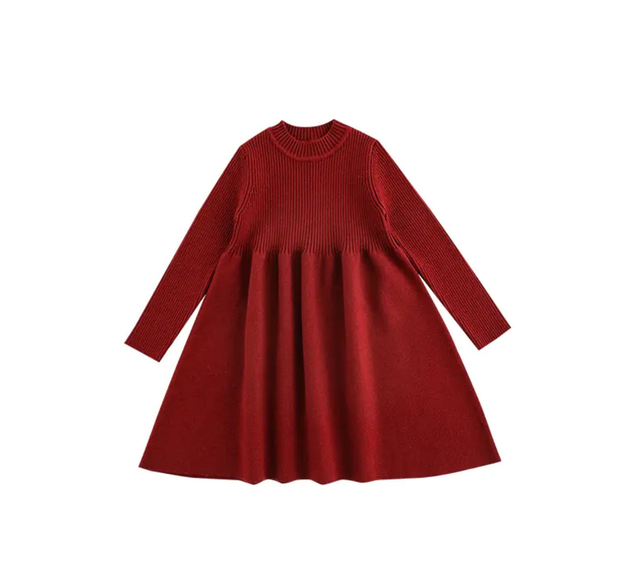 Long sleeve knitted dress
