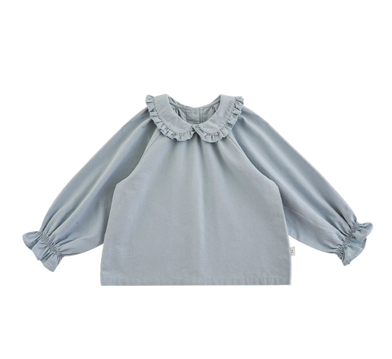Frill Collar Blouse /Duck Egg Blue