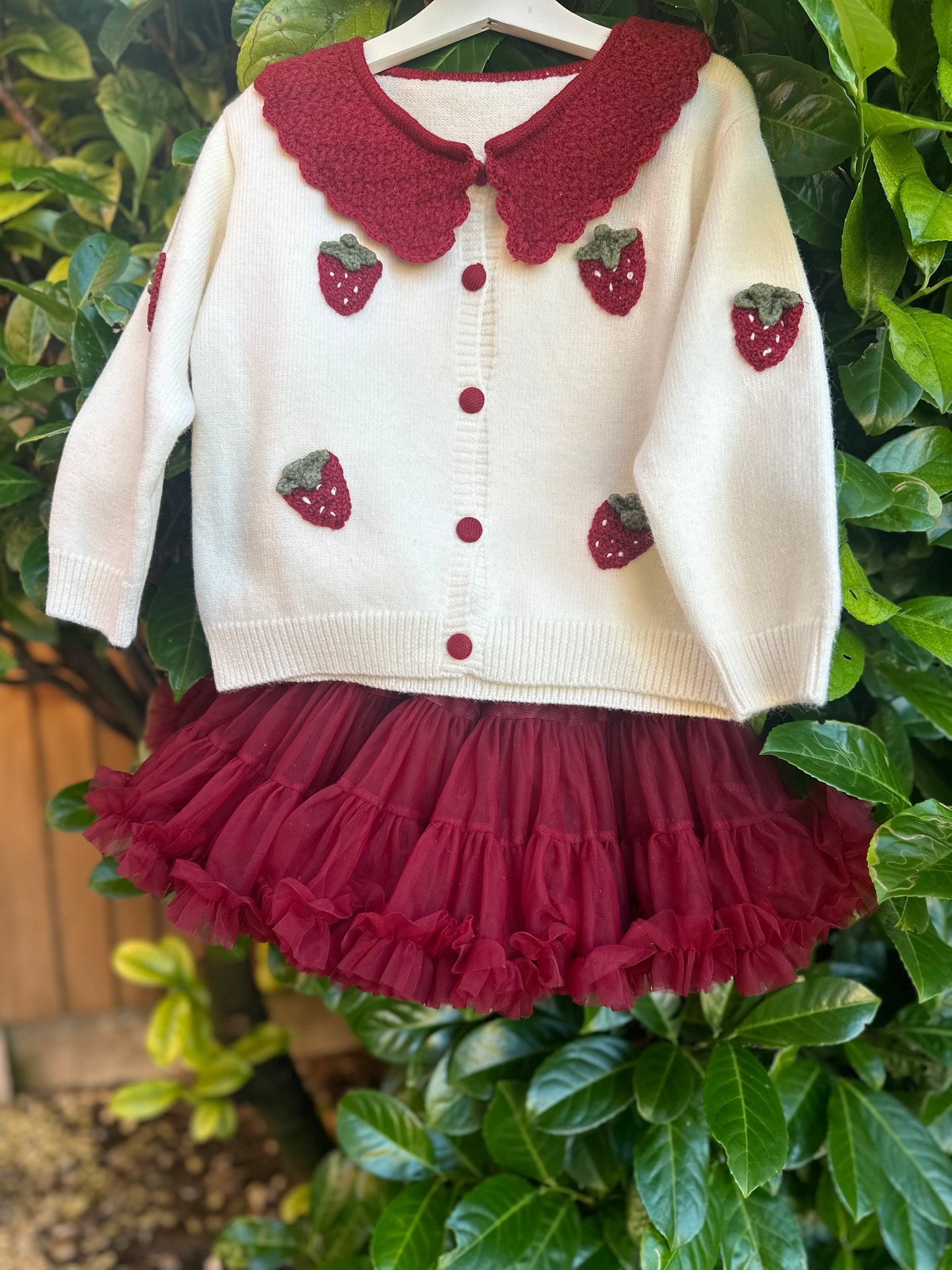 Strawberry delight cardigan